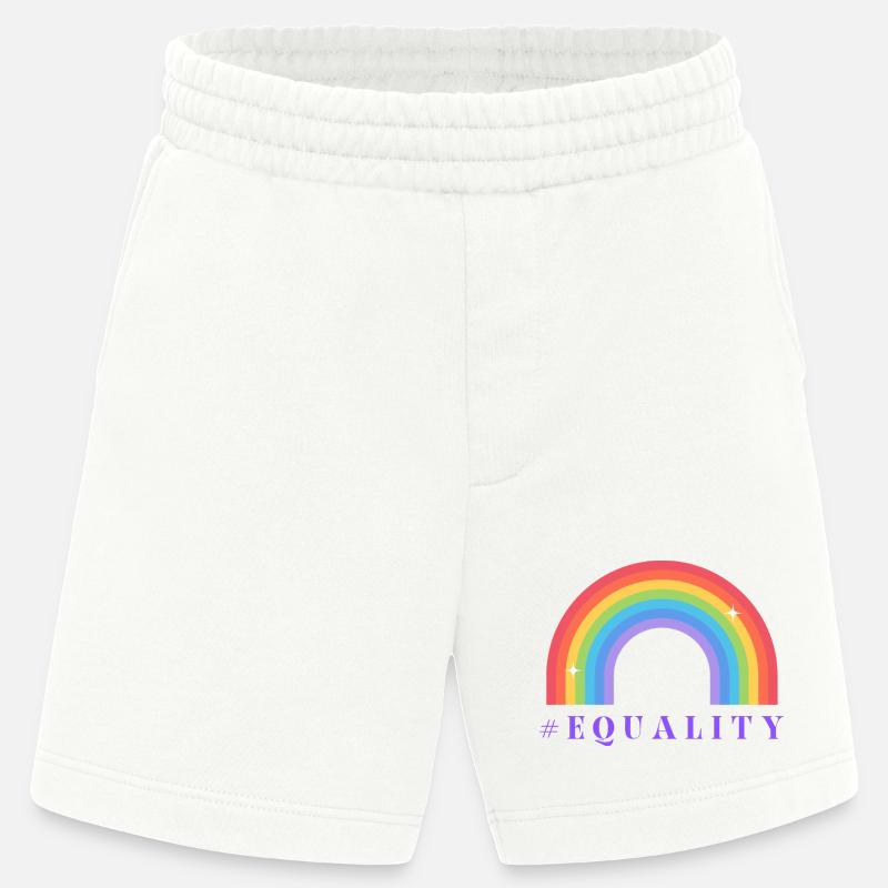 Pride Month Equality - Heavyweight Shorts - made by SPREAD  - OFF WHITE
