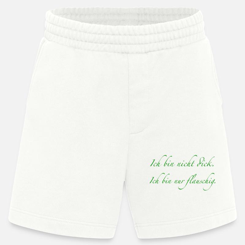 Ich bin nicht dick. - Heavyweight Shorts - made by SPREAD  - OFF WHITE