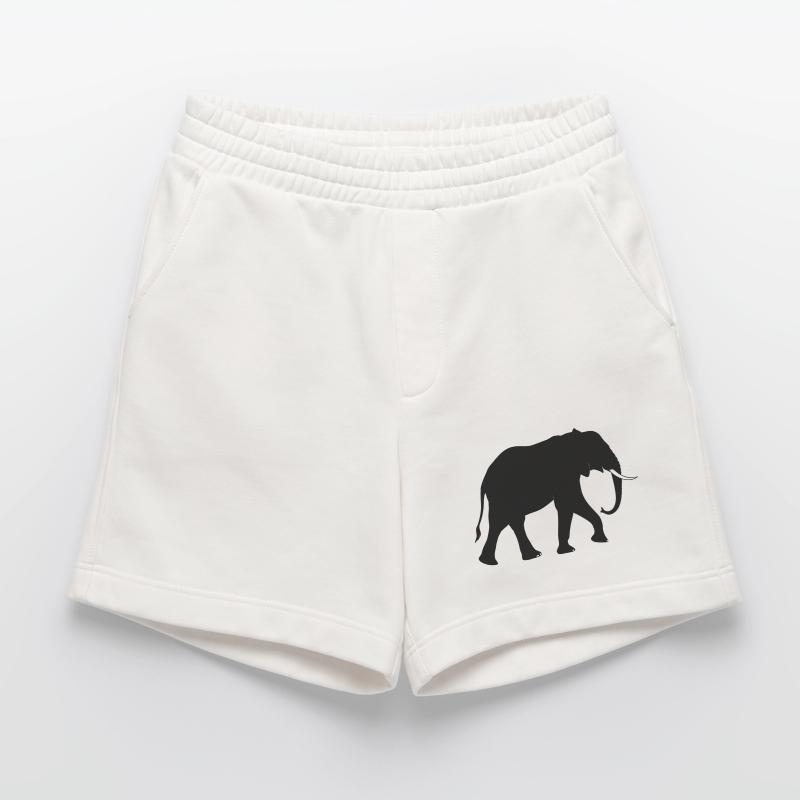 Geometric Solar Eclipse Abstract Print Heavyweight Shorts - made by SPREAD 