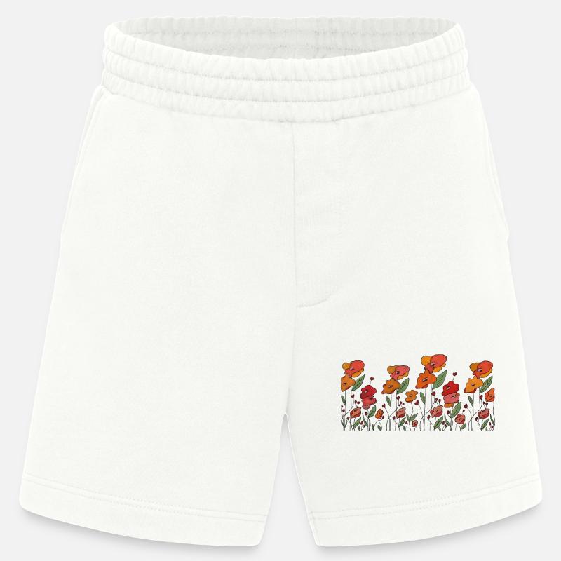 Mohnborte - Heavyweight Shorts - made by SPREAD  - OFF WHITE