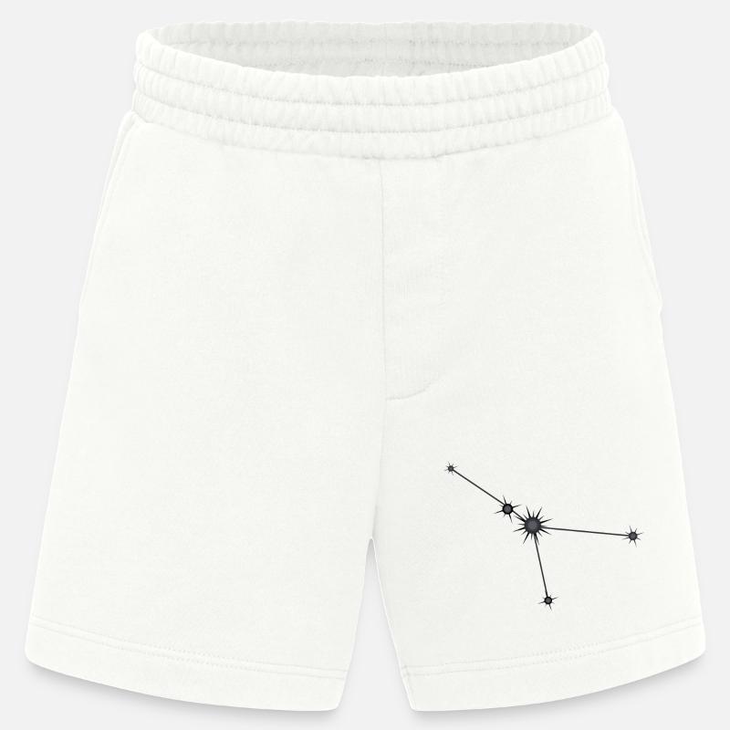 Krebs Stern Konstellation Sternzeichen Schwarz & Grau - Heavyweight Shorts - made by SPREAD  - OFF WHITE