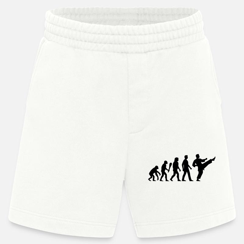 Karaté Évolution - Short bio épais fabriqué en UE - OFF WHITE