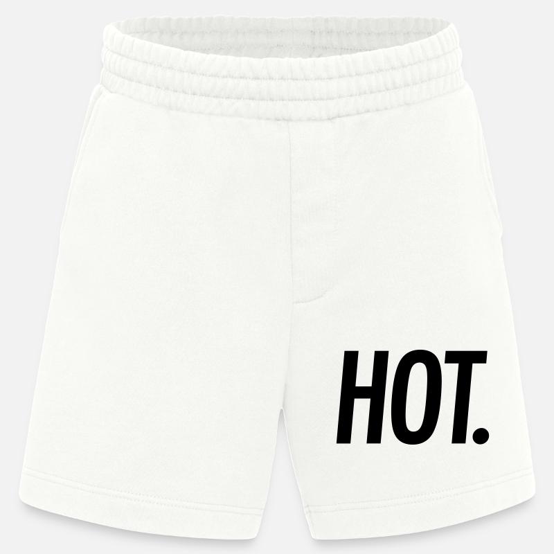 HOT. – Bold Statement Typografie - Heavyweight Shorts - made by SPREAD  - OFF WHITE