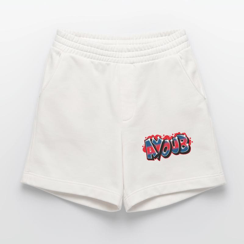 Graffiti First Name AYOUB Heavyweight Shorts - made by SPREAD 