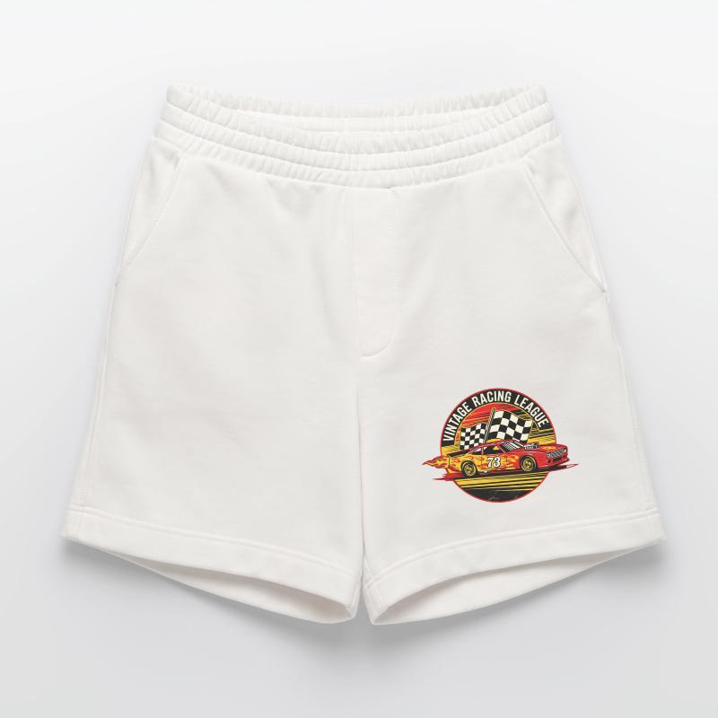 Conception de drapeaux de course vintage Short bio épais fabriqué en UE