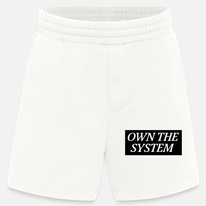 Posséder le système - Das eigene System - Short bio épais fabriqué en UE - OFF WHITE