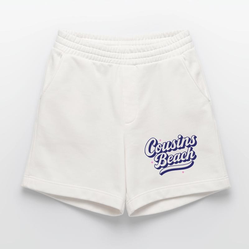 Cousins Beach - Conception de script rétro Short bio épais fabriqué en UE