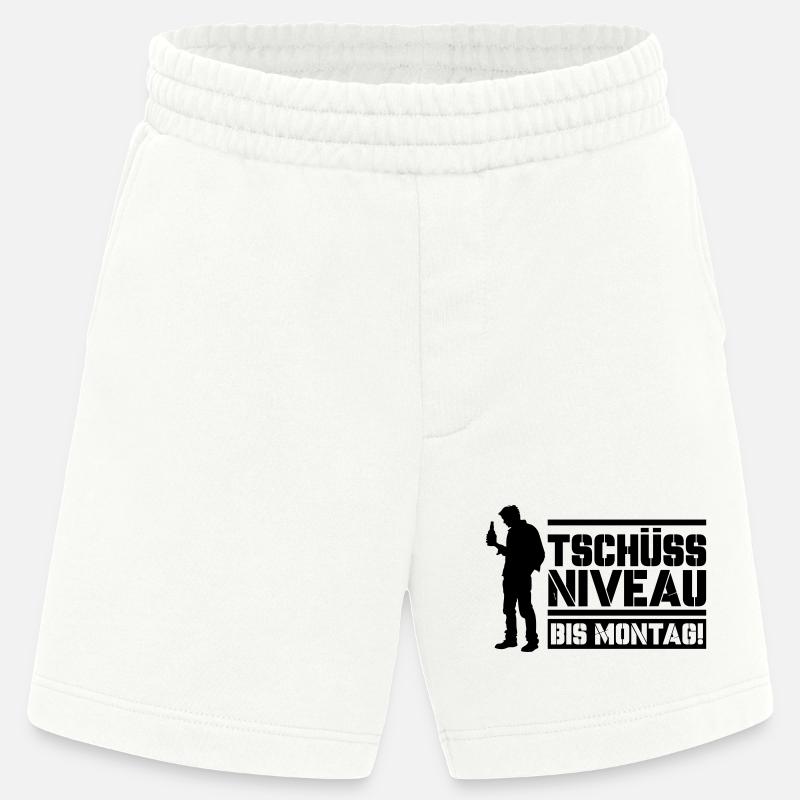 Bye bye niveau jusqu’à lundi - Short bio épais fabriqué en UE - OFF WHITE