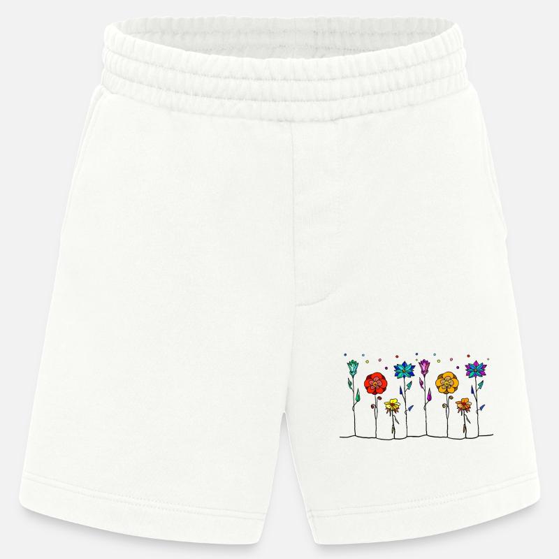 Fleur - Short bio épais fabriqué en UE - OFF WHITE