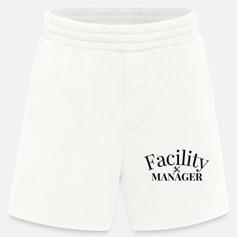 Gestionnaire d’installations - Short bio épais fabriqué en UE - OFF WHITE