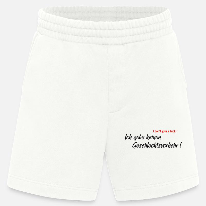 I don't have sexual intercourse - Heavyweight Shorts - made by SPREAD  - OFF WHITE