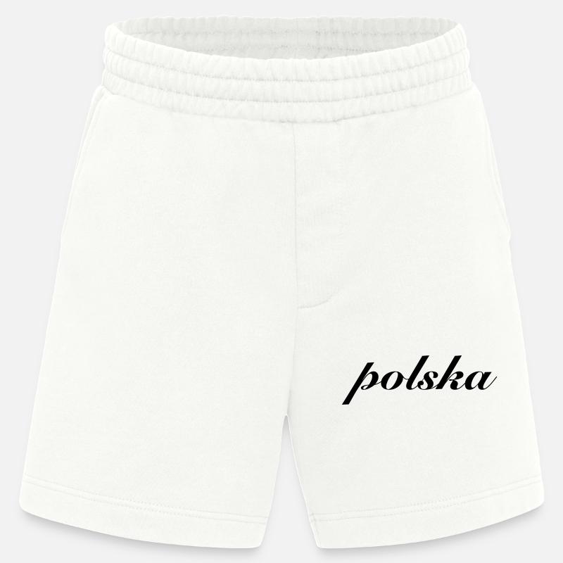 Polska Polen Geschenk - Heavyweight Shorts - made by SPREAD  - OFF WHITE