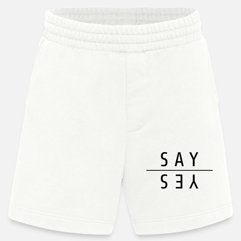 Say Yes Geschenk - Heavyweight Shorts - made by SPREAD  - OFF WHITE
