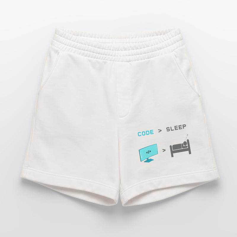 Code vs Veille : codeur en mode veille Short bio épais fabriqué en UE