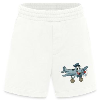 Super avion vintage old bd style - Short bio épais fabriqué en UE - OFF WHITE - Devant