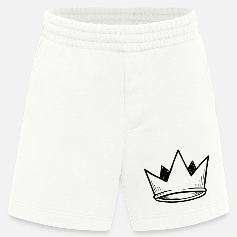 Krone Vektor | Doodle Look - Heavyweight Shorts - made by SPREAD - OFF WHITE