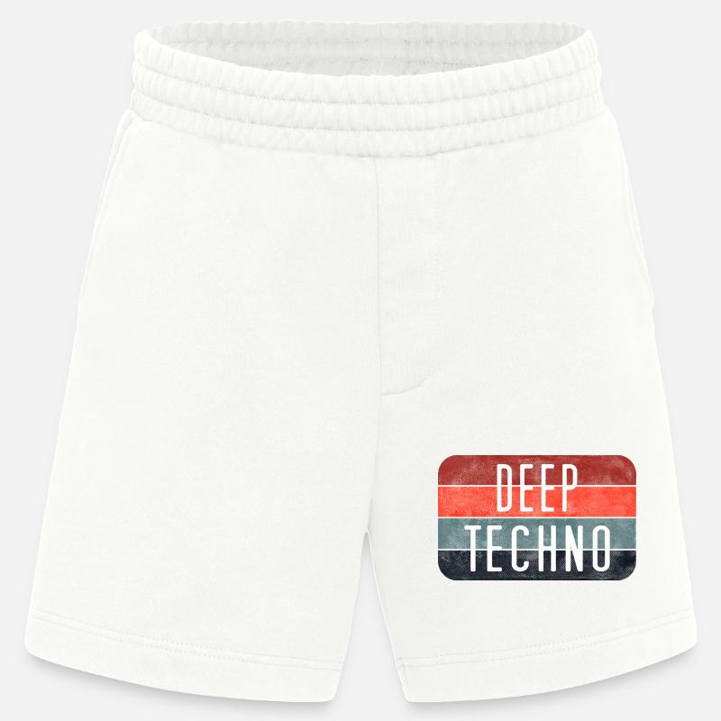 Deep Techno Gradient Stripes - Heavyweight Shorts - made by SPREAD  - OFF WHITE