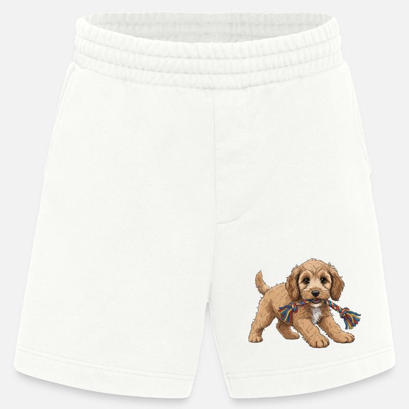 Chiot Cockapoo - Short bio épais fabriqué en UE - OFF WHITE