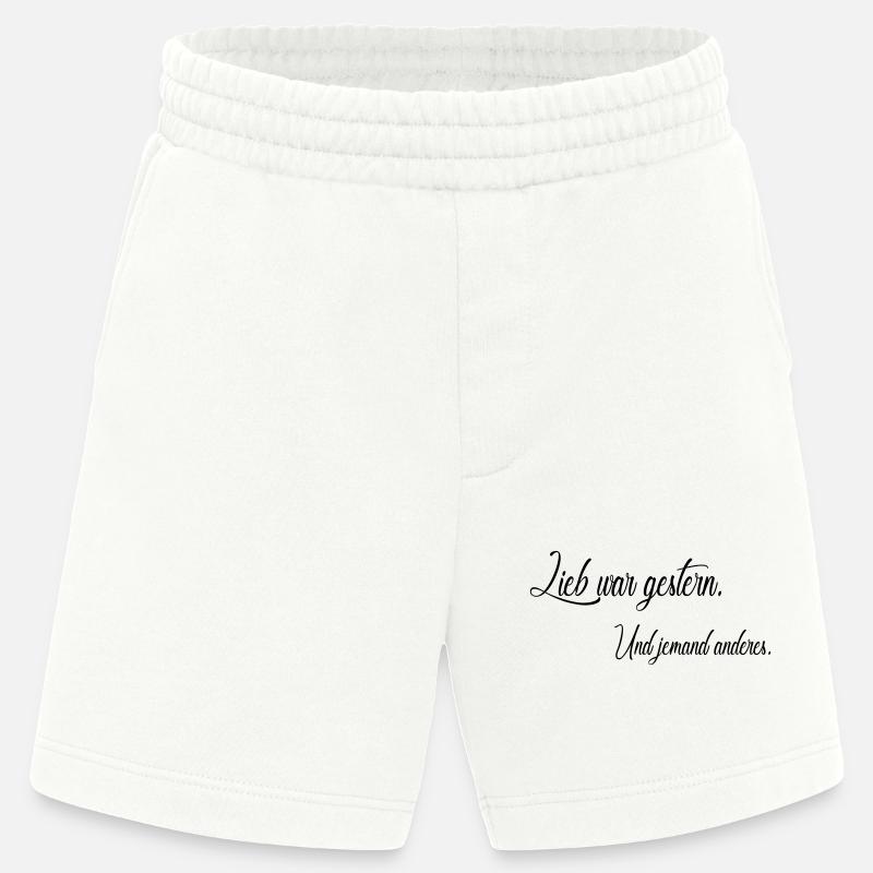 L’amour, c’était hier - Short bio épais fabriqué en UE - OFF WHITE