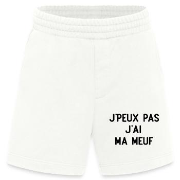 Ich kann nicht, ich habe mein Mädchen - Heavyweight Shorts - made by SPREAD  - OFF WHITE - Vorne