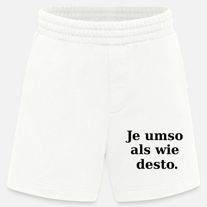 Pas de comparaison - Short bio épais fabriqué en UE - OFF WHITE