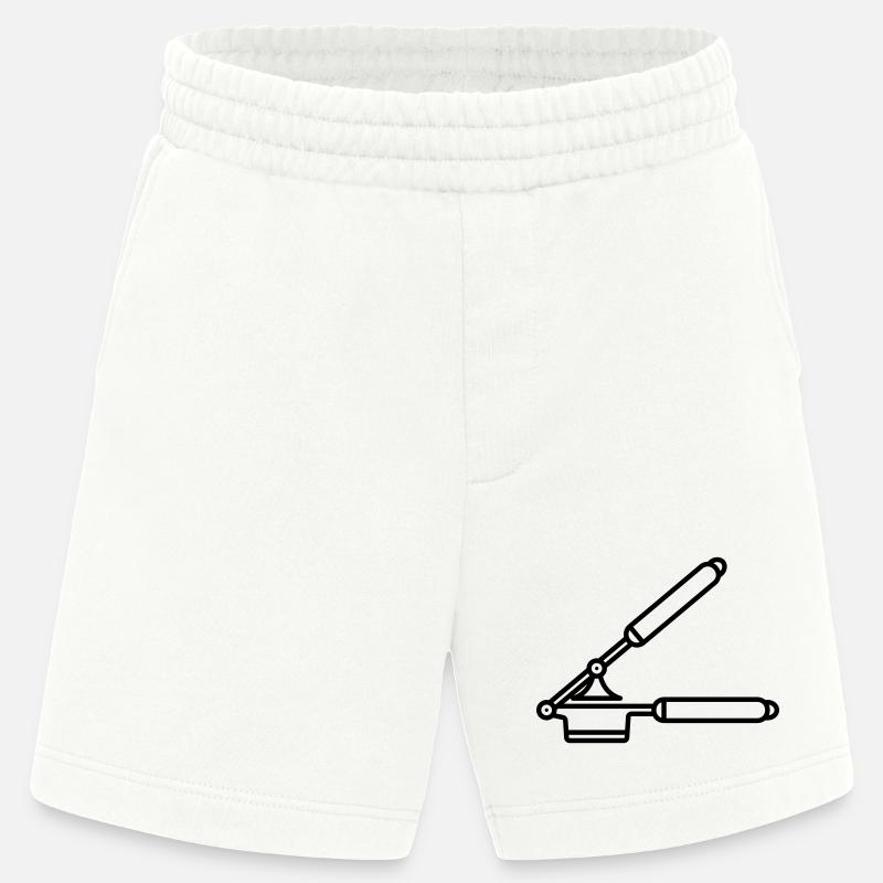  Knoblauch Presse oder Spätzle Presse - Heavyweight Shorts - made by SPREAD  - OFF WHITE