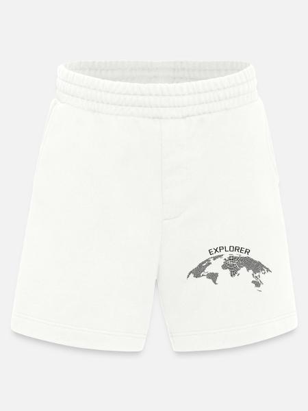 Explorer T-Shirt / Weltkarte / Geography - Heavyweight Shorts - made by SPREAD - OFF WHITE