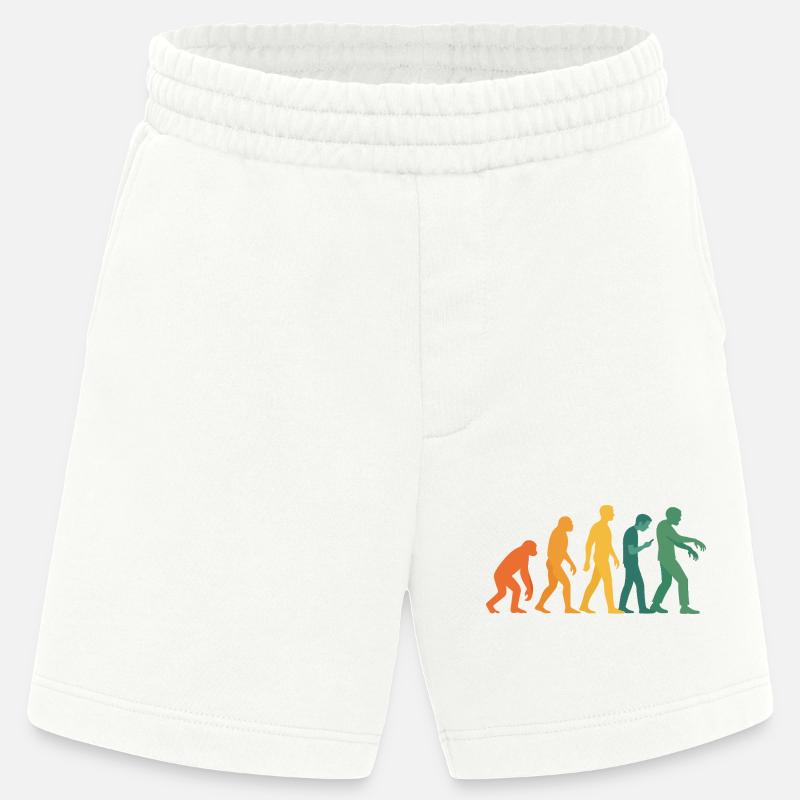 Evolution Silhouette Gradient - Heavyweight Shorts - made by SPREAD  - OFF WHITE