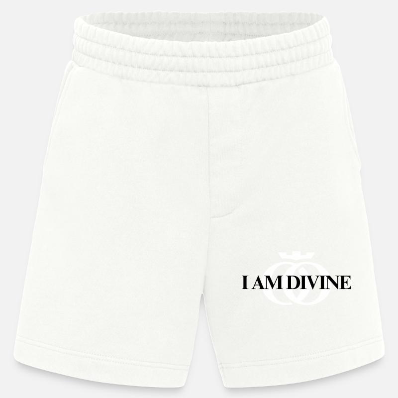 Je suis Divin. Oppoline Collection - Short bio épais fabriqué en UE - OFF WHITE