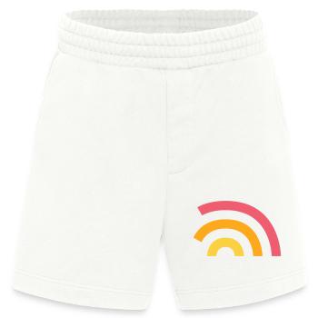 Logo arc-en-ciel - Short bio épais fabriqué en UE - OFF WHITE - Devant