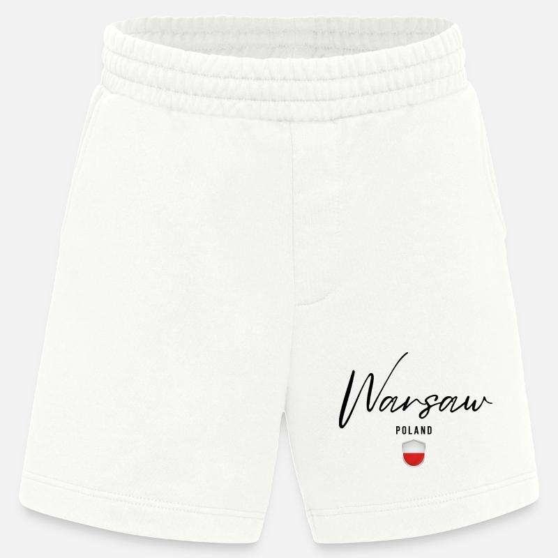 Conception élégante Varsovie, Varsovie Pologne - Short bio épais fabriqué en UE - OFF WHITE