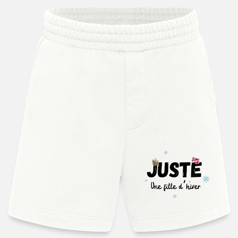 Nur ein Wintermädchen-Geschenk - Heavyweight Shorts - made by SPREAD  - OFF WHITE