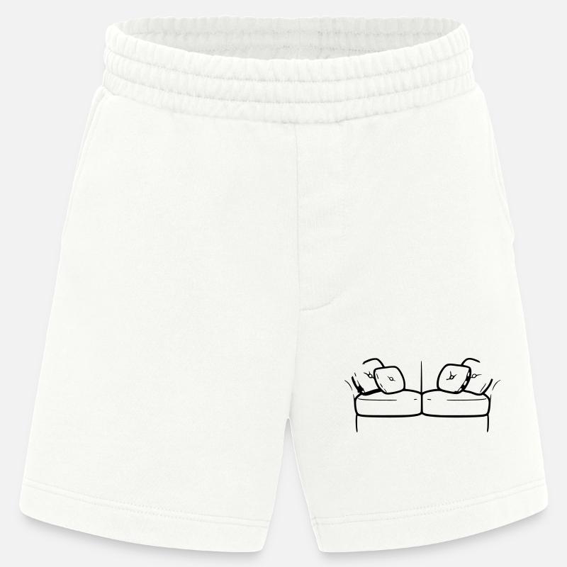 Silhouette de canapé Détendue Vector - Short bio épais fabriqué en UE - OFF WHITE