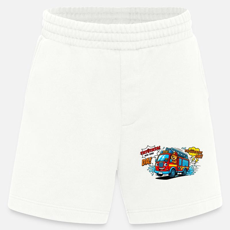 Fire Brigade Bär - Heavyweight Shorts - made by SPREAD  - OFF WHITE