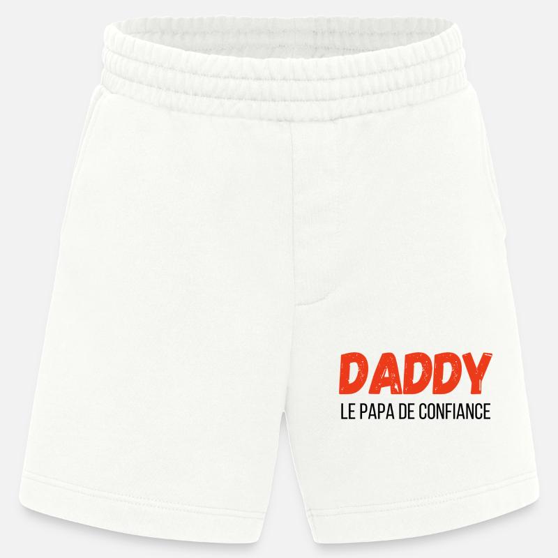 Daddy, der vertraute Papa – Geschenkidee - Heavyweight Shorts - made by SPREAD  - OFF WHITE