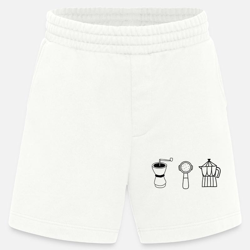 Évolution café  - Short bio épais fabriqué en UE - OFF WHITE