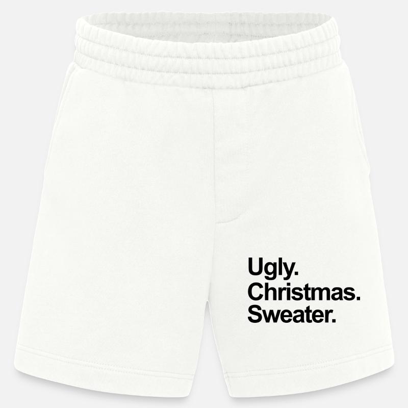 hässlicher Weihnachtspullover - Heavyweight Shorts - made by SPREAD  - OFF WHITE