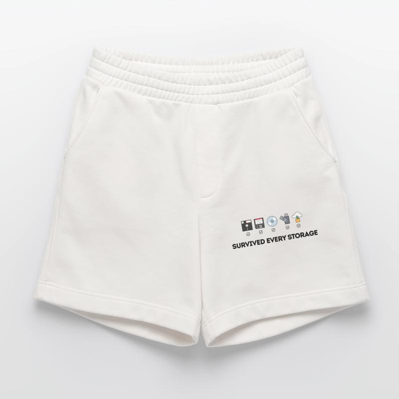 Data Storage Evolution - Tech Icons Heavyweight Shorts - made by SPREAD 