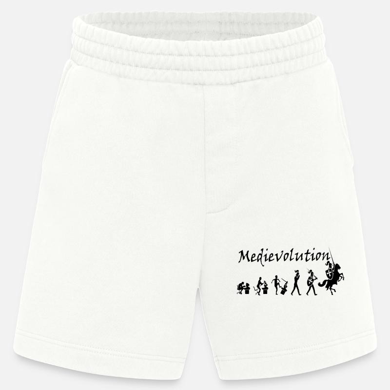 Medievolution – Medieval Evolution - Heavyweight Shorts - made by SPREAD  - OFF WHITE