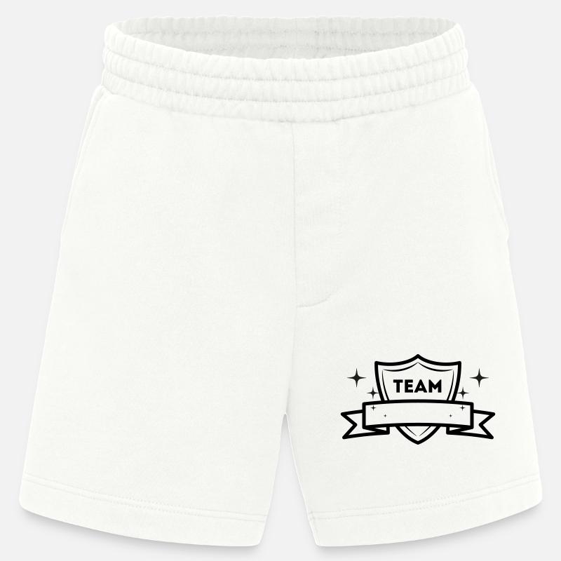 Team - Geschenkidee - Symbole - Heavyweight Shorts - made by SPREAD  - OFF WHITE