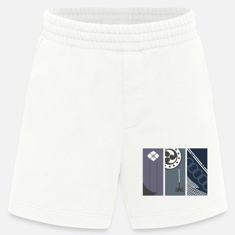 Echos von Edo – Moderne japanische Kunst - Heavyweight Shorts - made by SPREAD - OFF WHITE