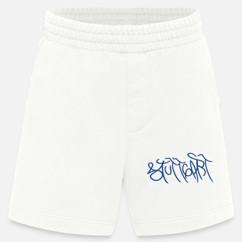 Stuttgart dans le style graffiti - Short bio épais fabriqué en UE - OFF WHITE