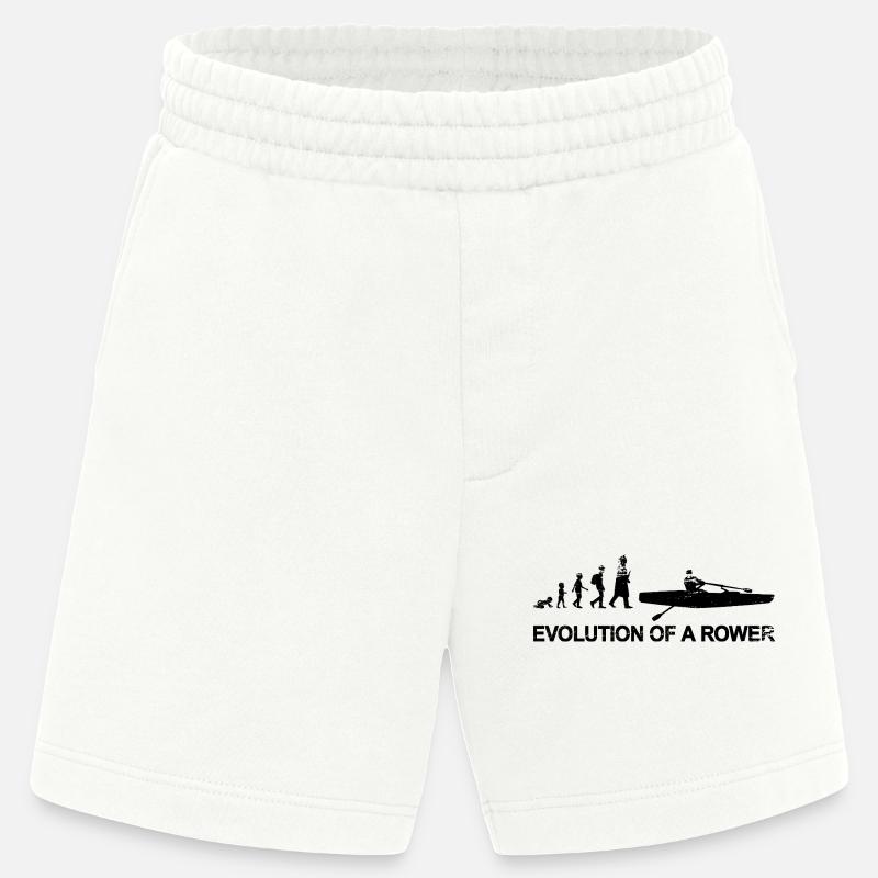 Évolution des rameurs - Short bio épais fabriqué en UE - OFF WHITE