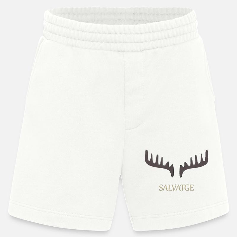 Salvage Deer Antlers - Heavyweight Shorts - made by SPREAD  - OFF WHITE