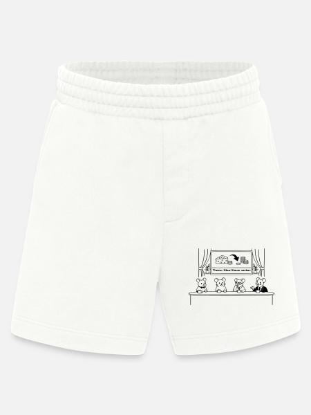 Mouse Mice Cheese Tax Lower - Heavyweight Shorts - made by SPREAD - OFF WHITE