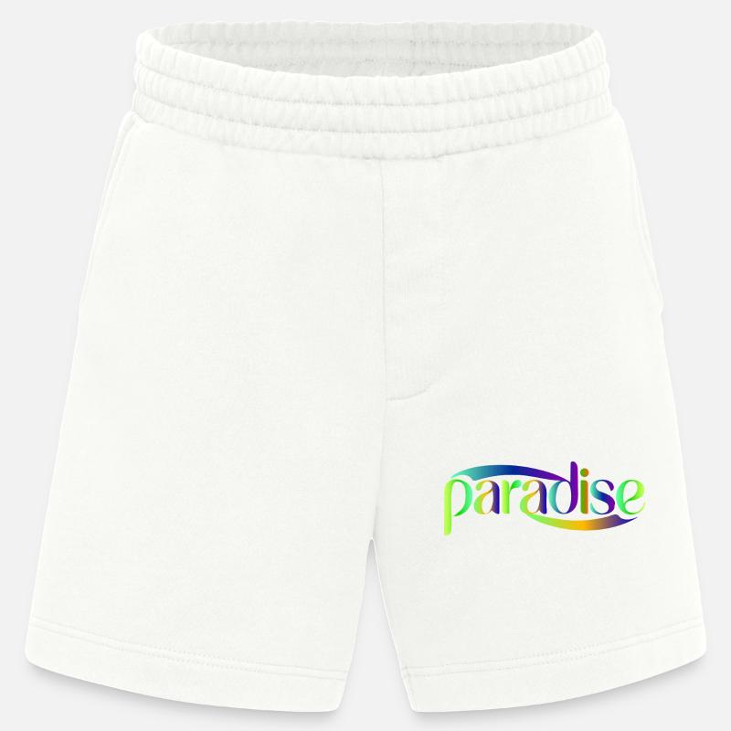 Conception du scénario Paradise Rainbow - Short bio épais fabriqué en UE - OFF WHITE