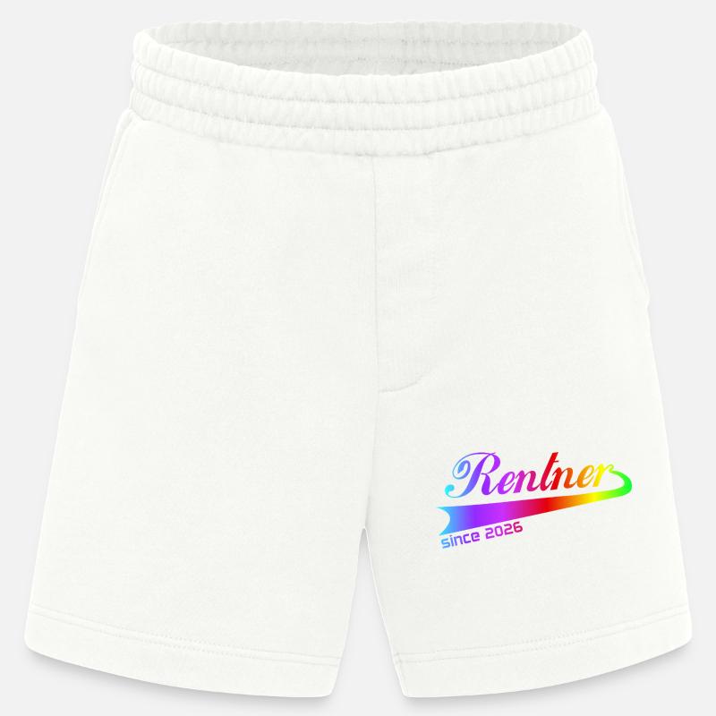 Rentner 2026 Ruhestand Rentner Pullover, Kappe - Heavyweight Shorts - made by SPREAD  - OFF WHITE