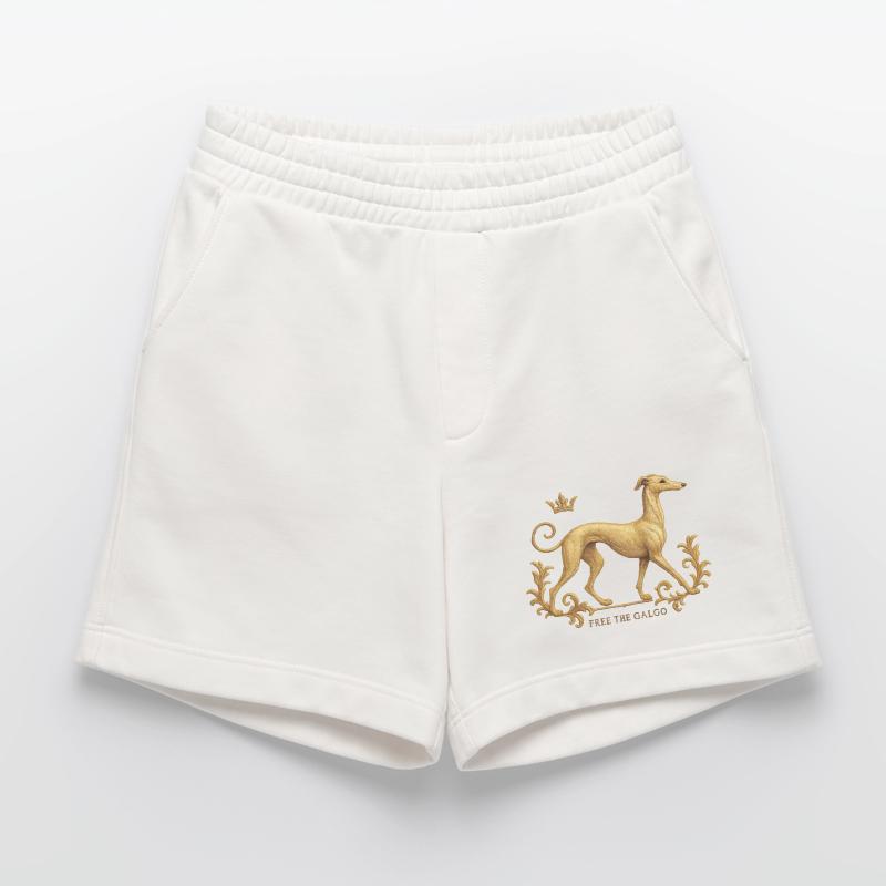 Free the Galgo - Embroidery Nr01 Heavyweight Shorts - made by SPREAD 