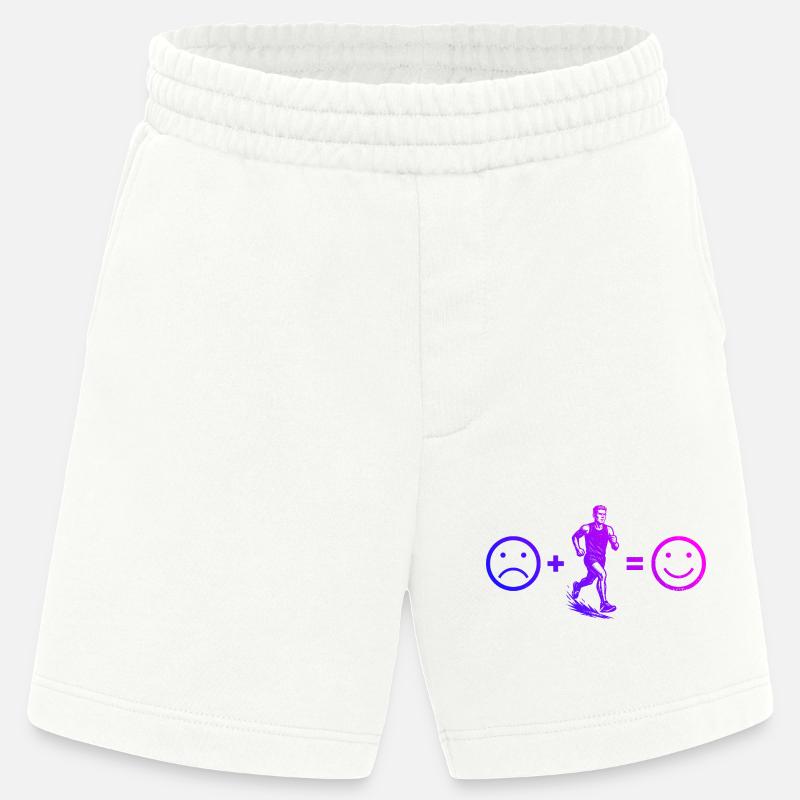 Conception de course pleine de caractère - Short bio épais fabriqué en UE - OFF WHITE