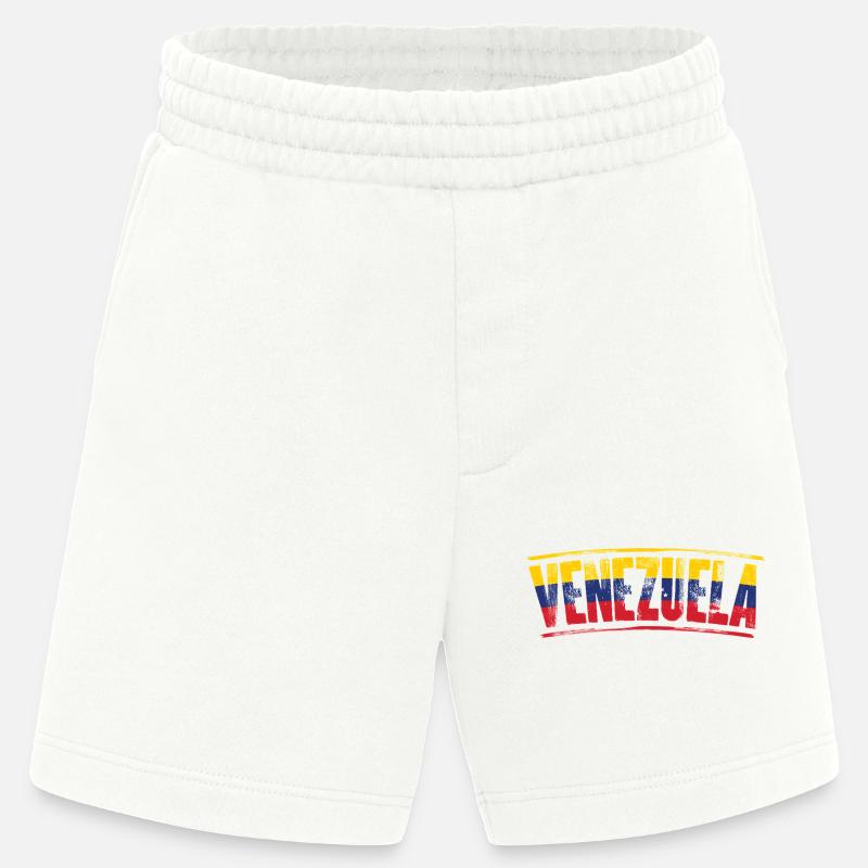 Venezuela-Flaggen-Wortzeichen - Heavyweight Shorts - made by SPREAD  - OFF WHITE